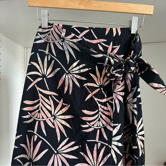 Tropical Earth Tones Island Wear Beachy Sarong Wrap Short Skirt Beach Coverup OS - Picture 2 of 6